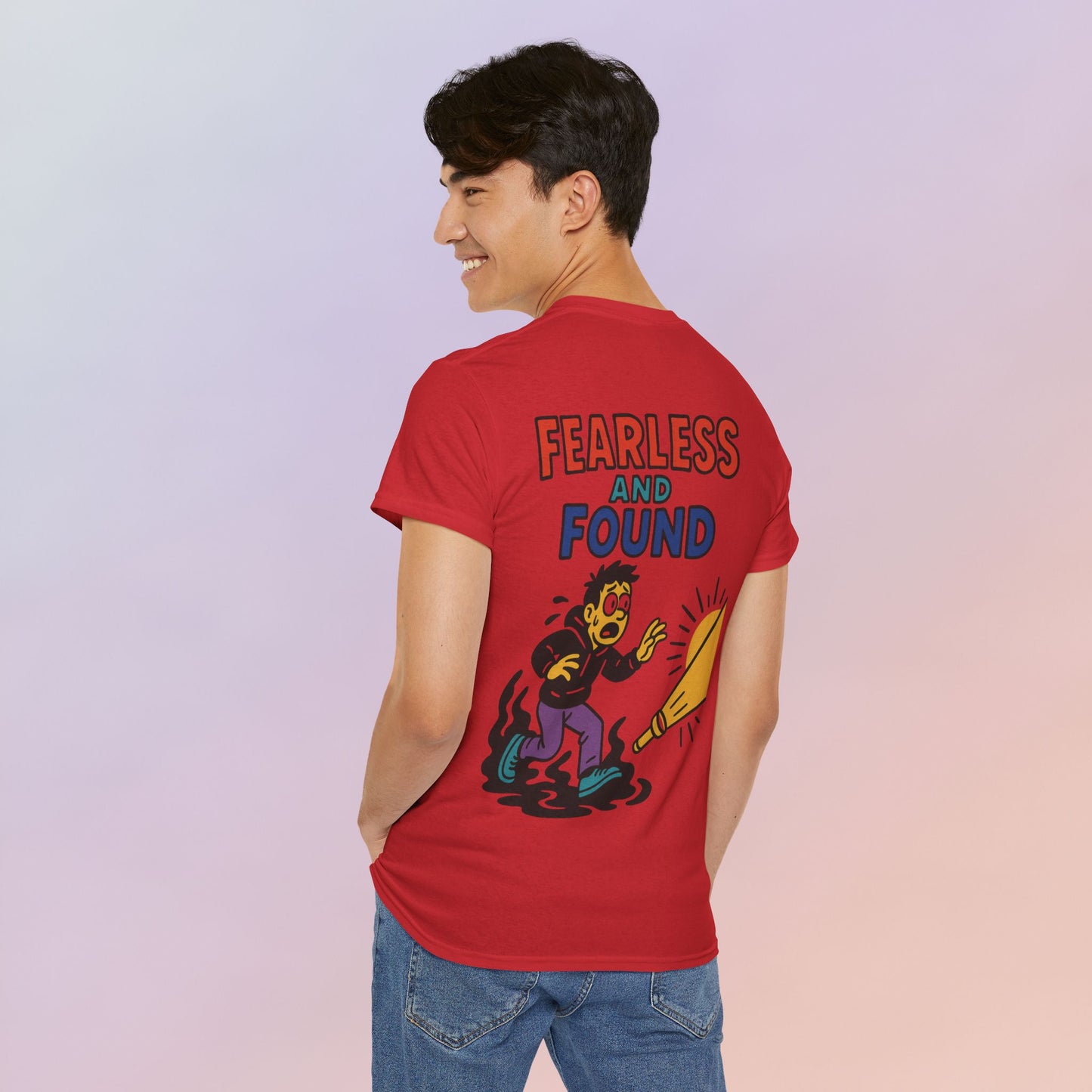 FEARLESS AND FOUND CARTOON TEE