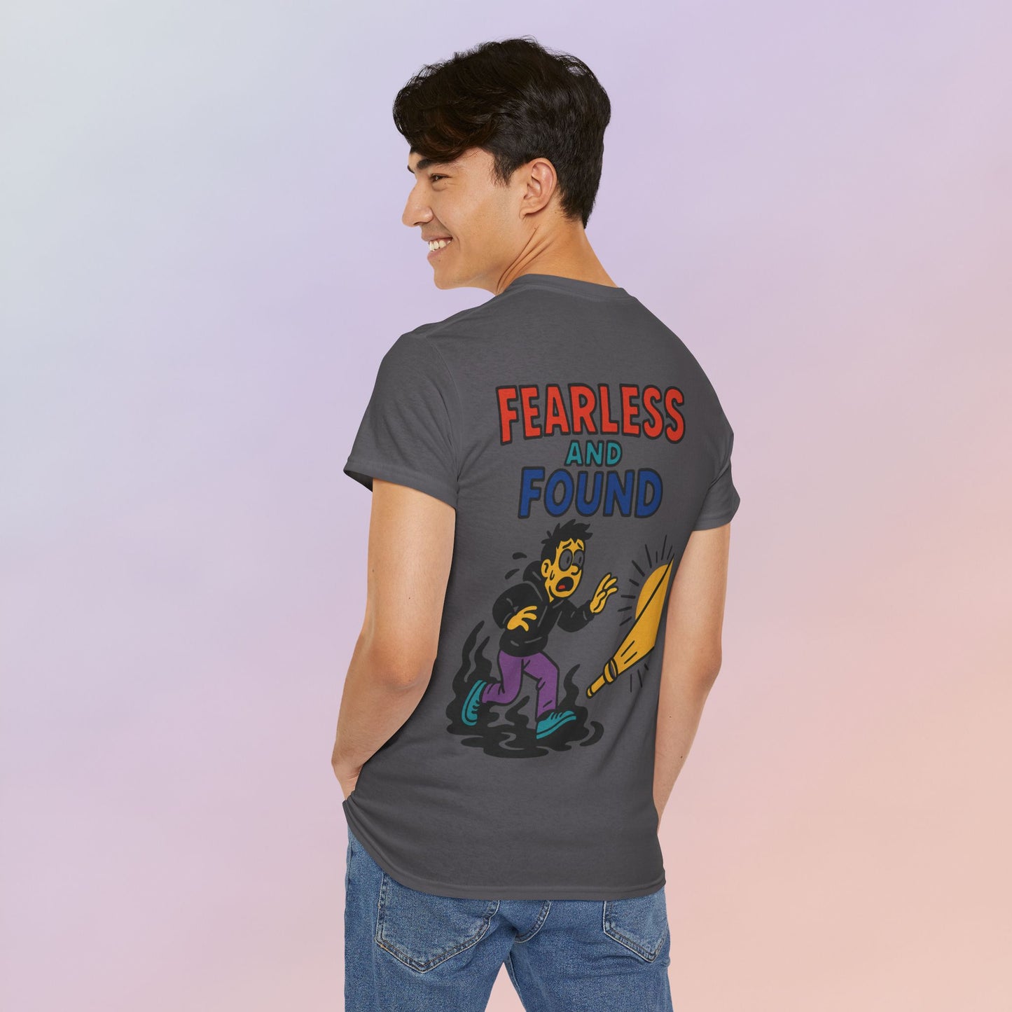 FEARLESS AND FOUND CARTOON TEE