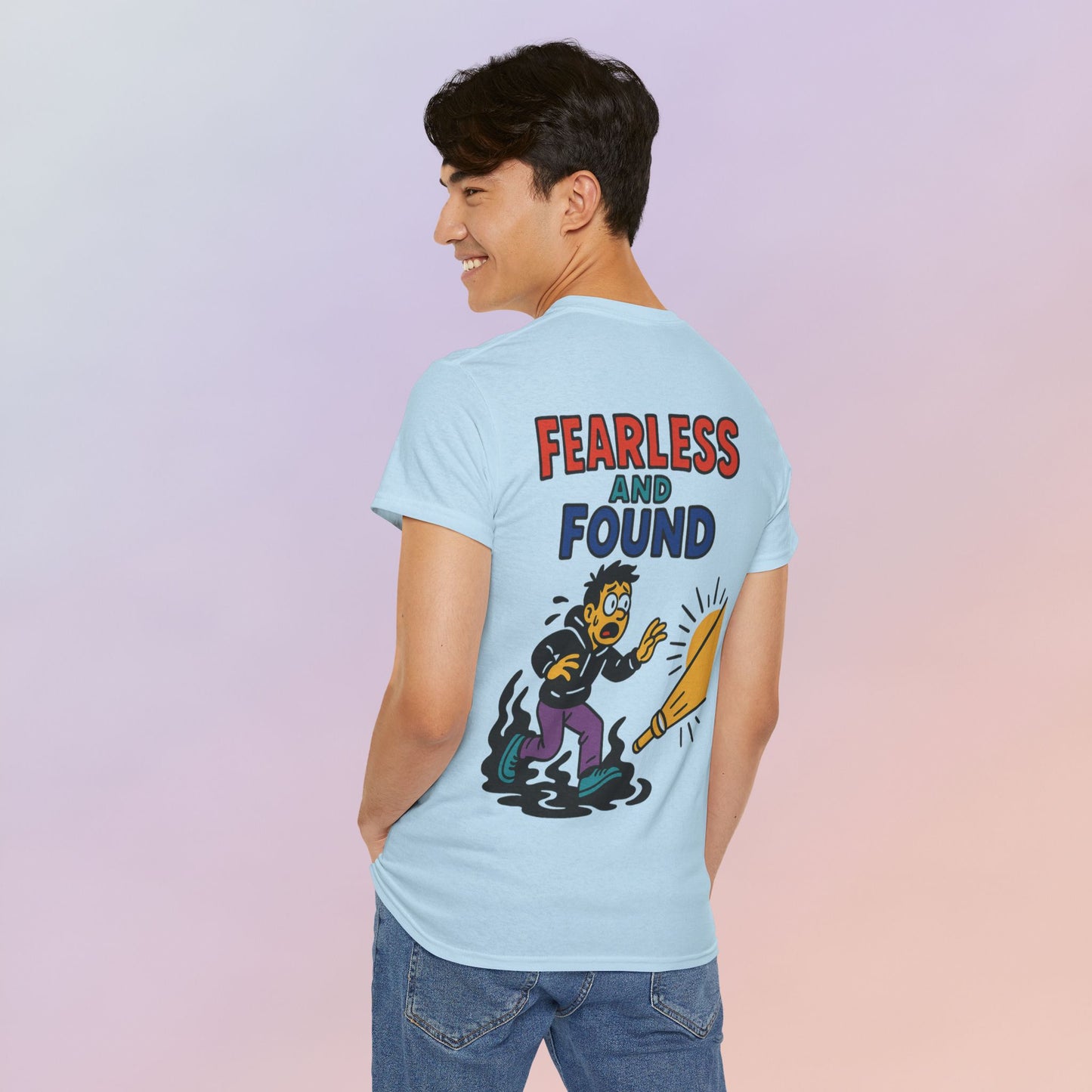 FEARLESS AND FOUND CARTOON TEE