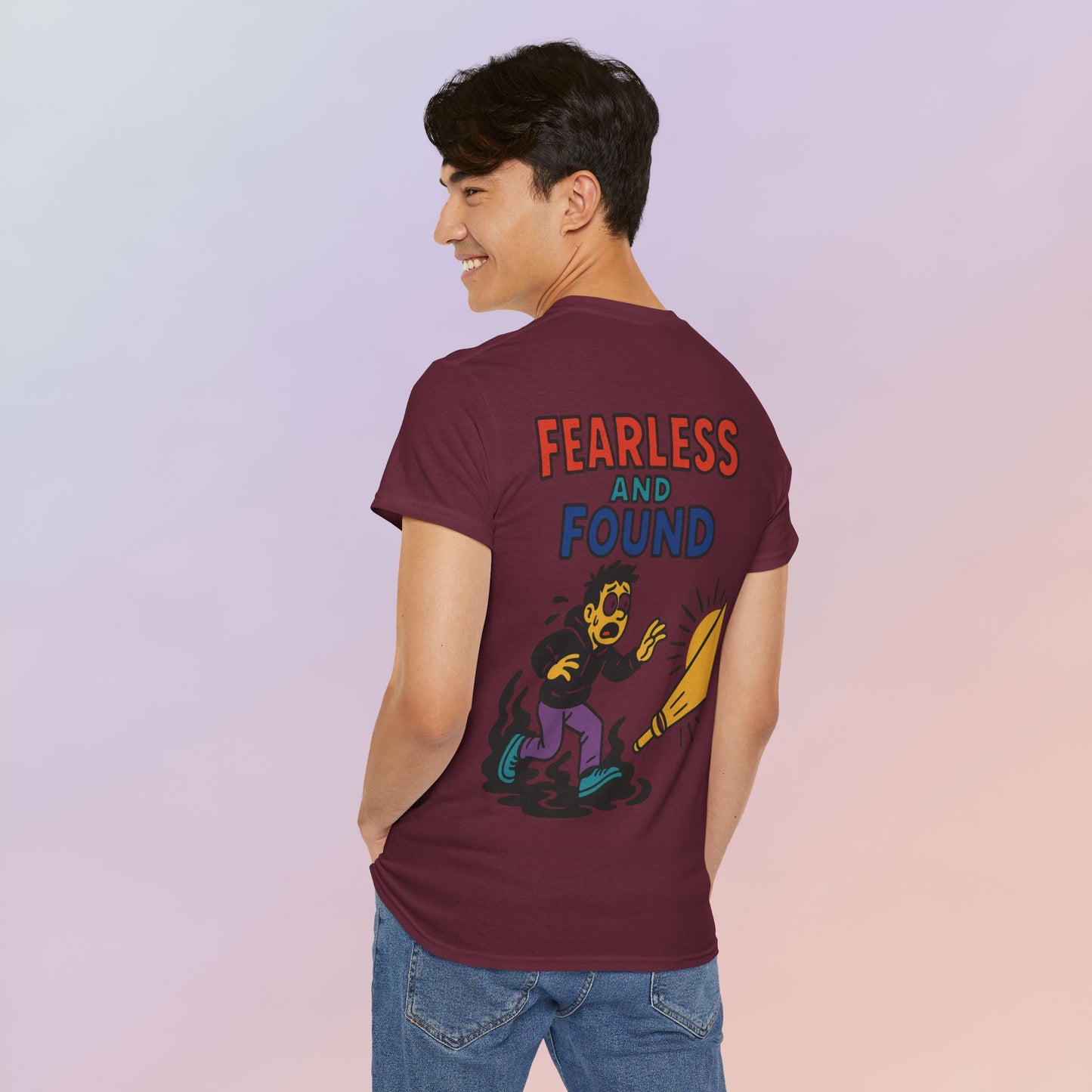 FEARLESS AND FOUND CARTOON TEE