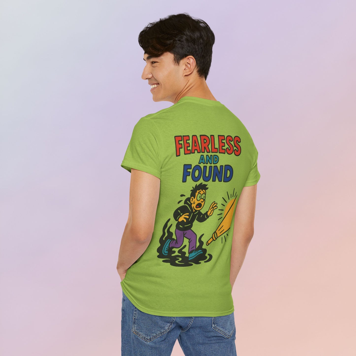 FEARLESS AND FOUND CARTOON TEE