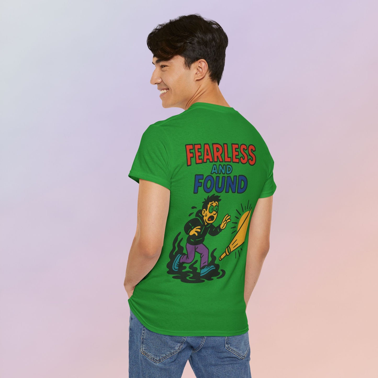 FEARLESS AND FOUND CARTOON TEE