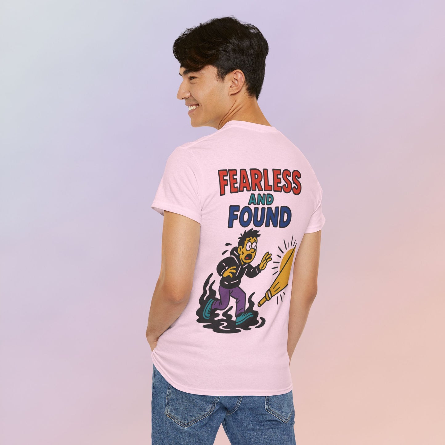 FEARLESS AND FOUND CARTOON TEE