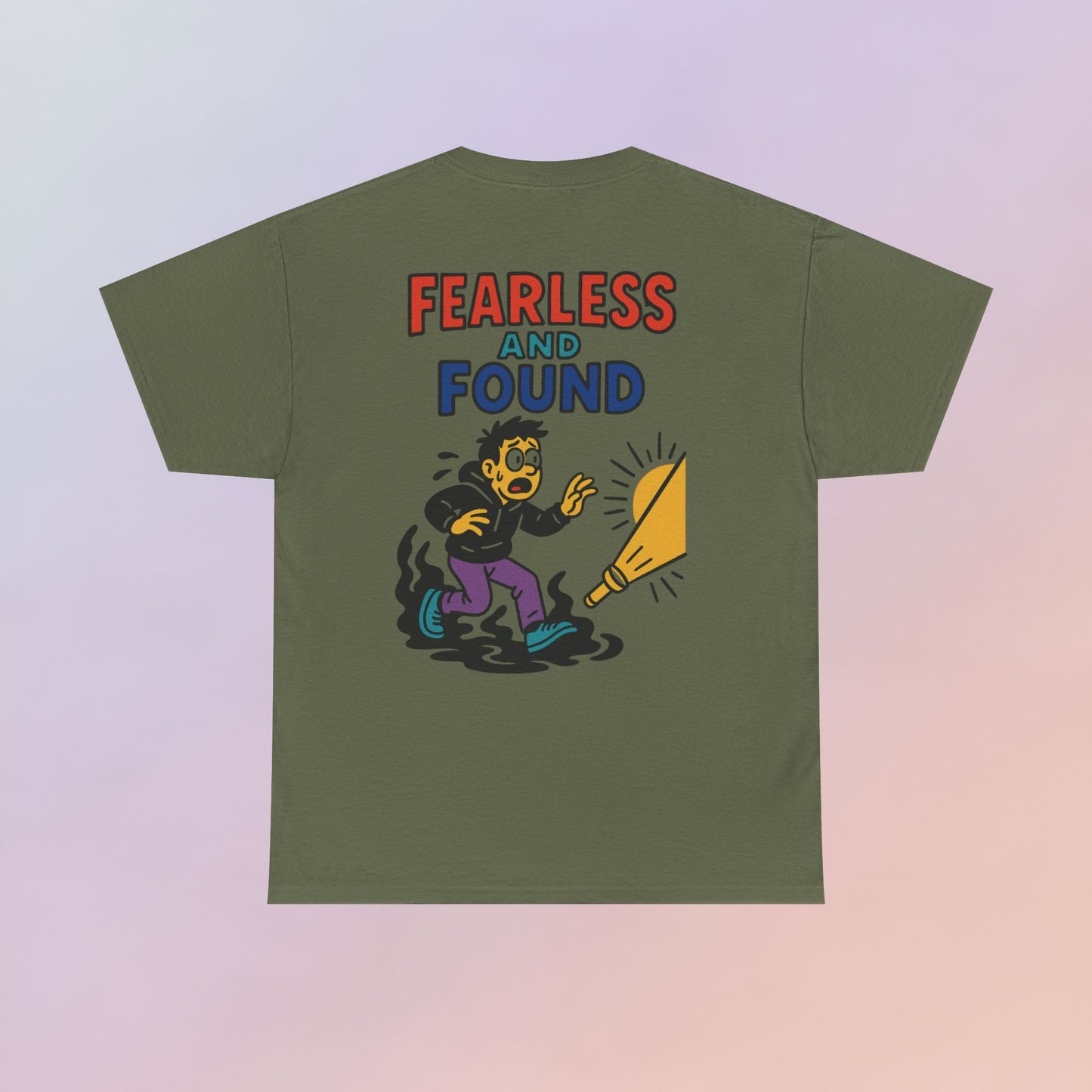 FEARLESS AND FOUND CARTOON TEE