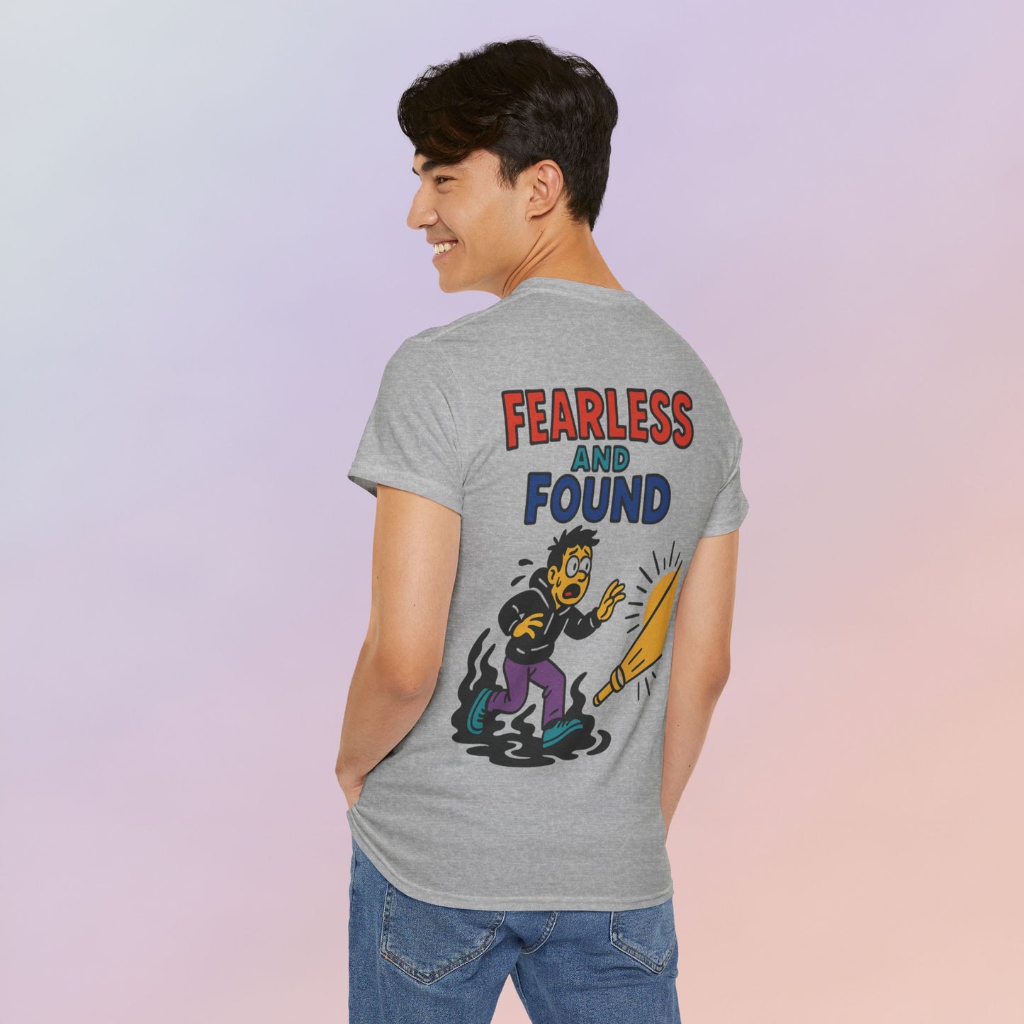 FEARLESS AND FOUND CARTOON TEE