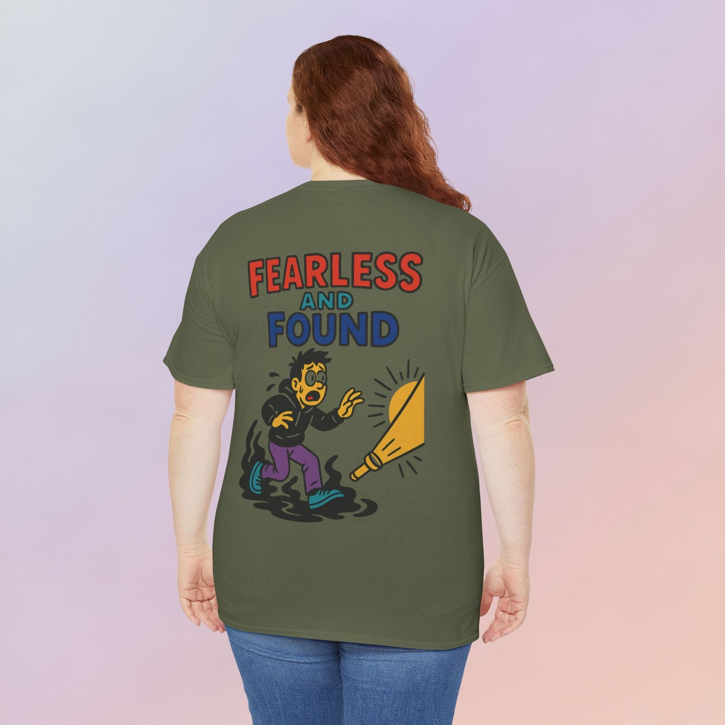 FEARLESS AND FOUND CARTOON TEE