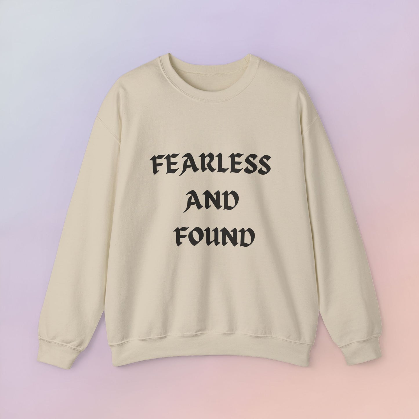 FEARLESS AND FOUND CARTOON SWEATSHIRT