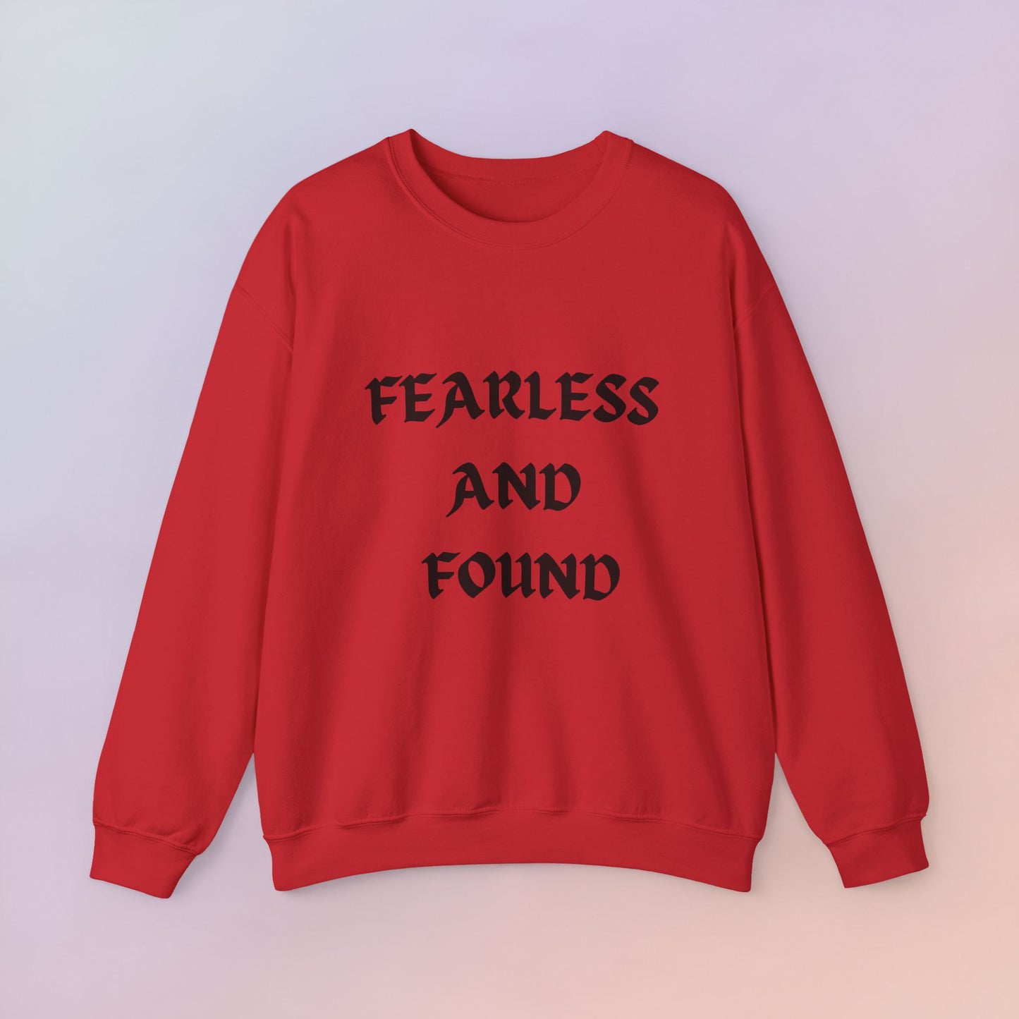 FEARLESS AND FOUND CARTOON SWEATSHIRT