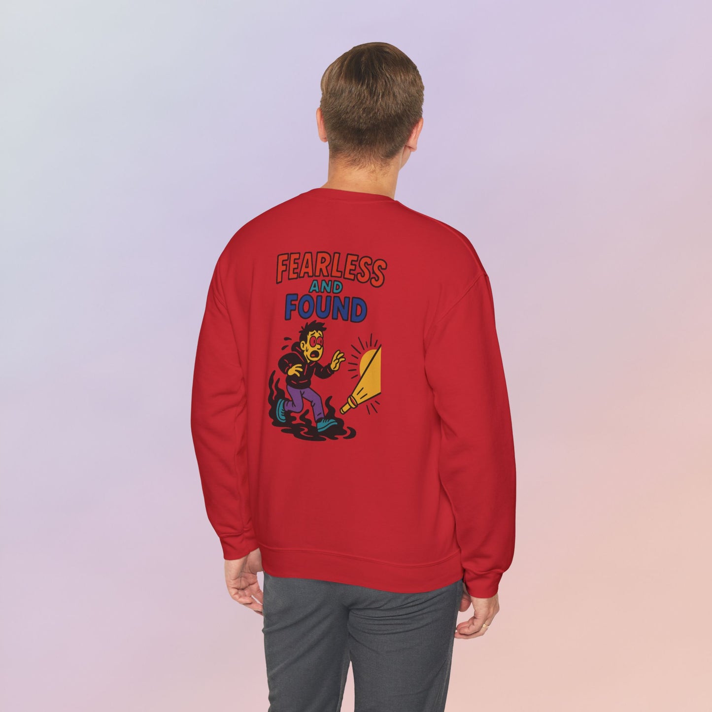 FEARLESS AND FOUND CARTOON SWEATSHIRT