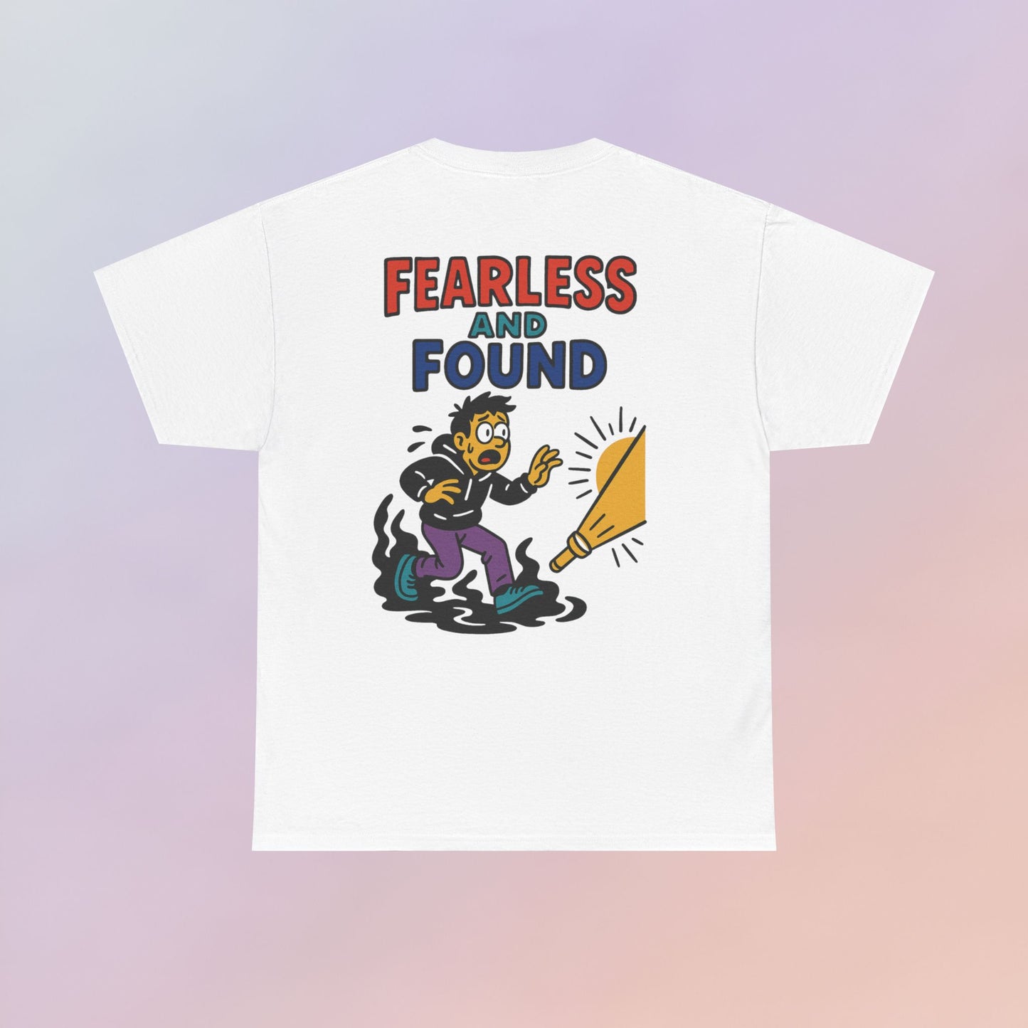 FEARLESS AND FOUND CARTOON TEE