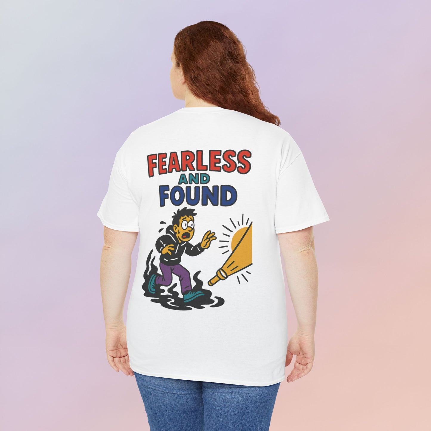 FEARLESS AND FOUND CARTOON TEE