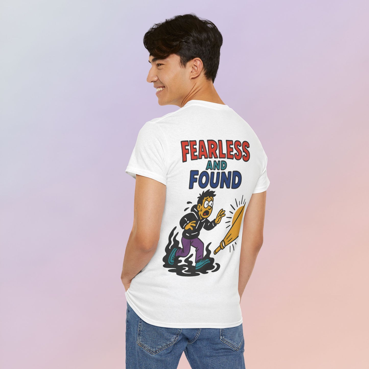 FEARLESS AND FOUND CARTOON TEE