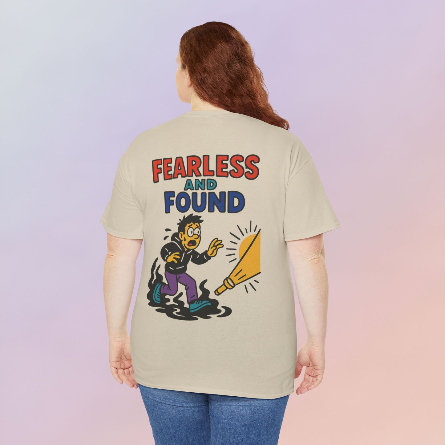 FEARLESS AND FOUND CARTOON TEE