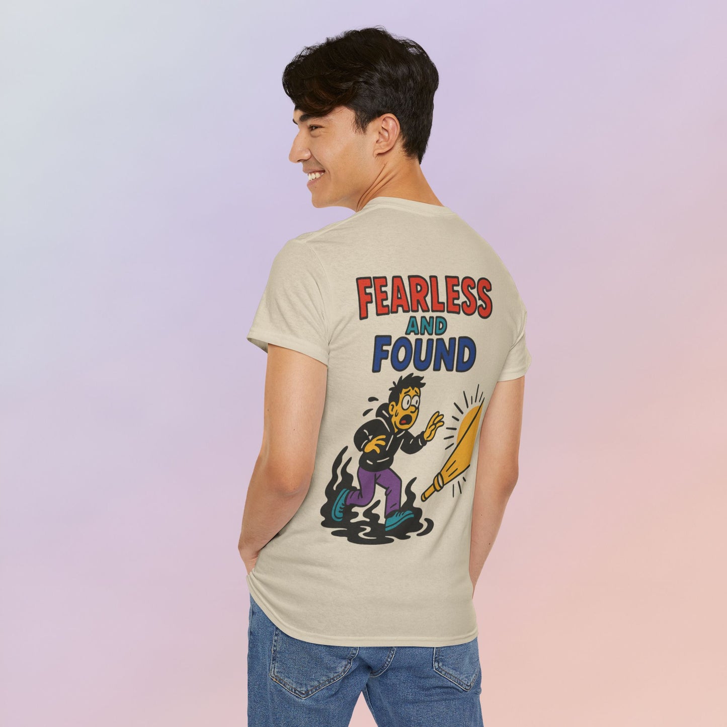 FEARLESS AND FOUND CARTOON TEE