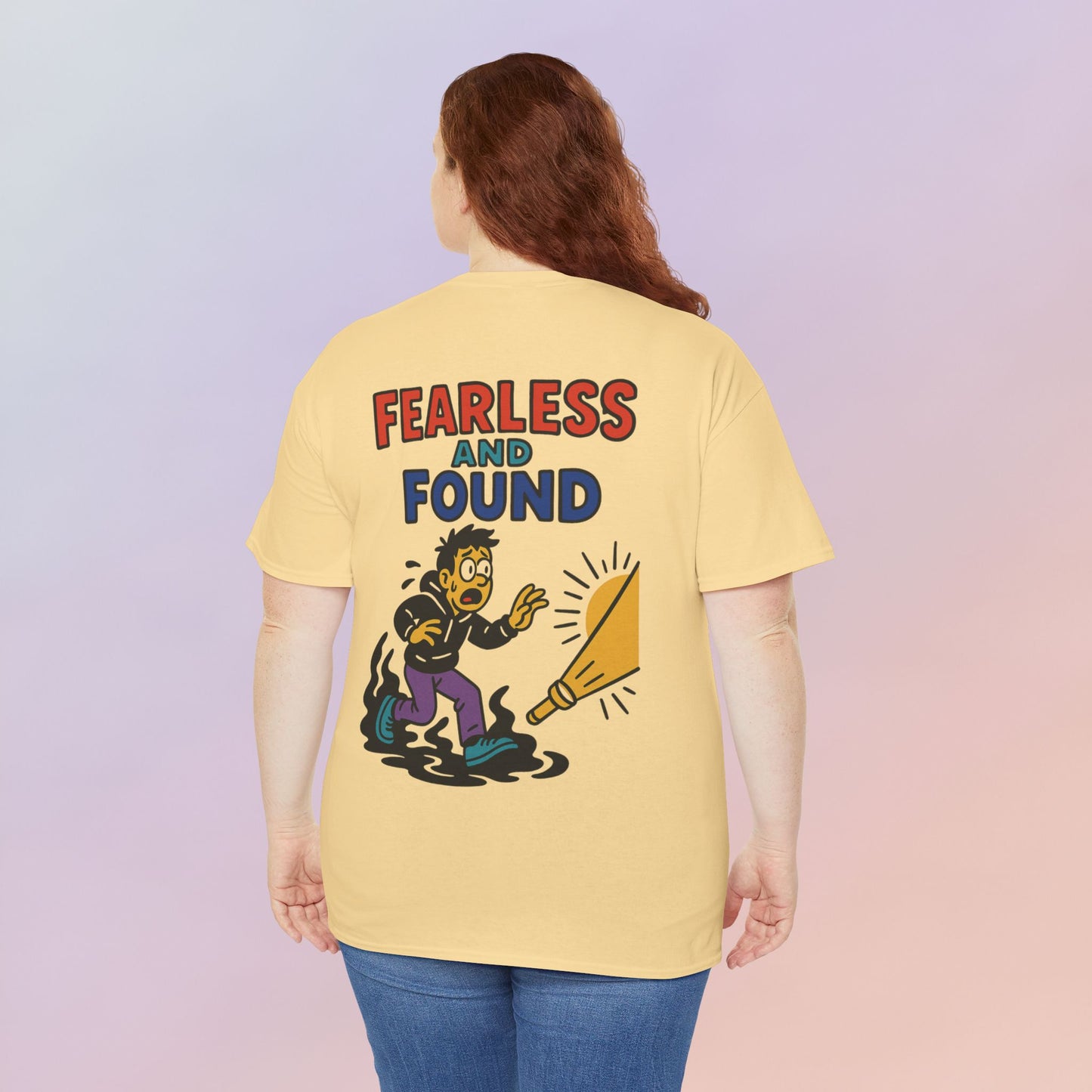 FEARLESS AND FOUND CARTOON TEE