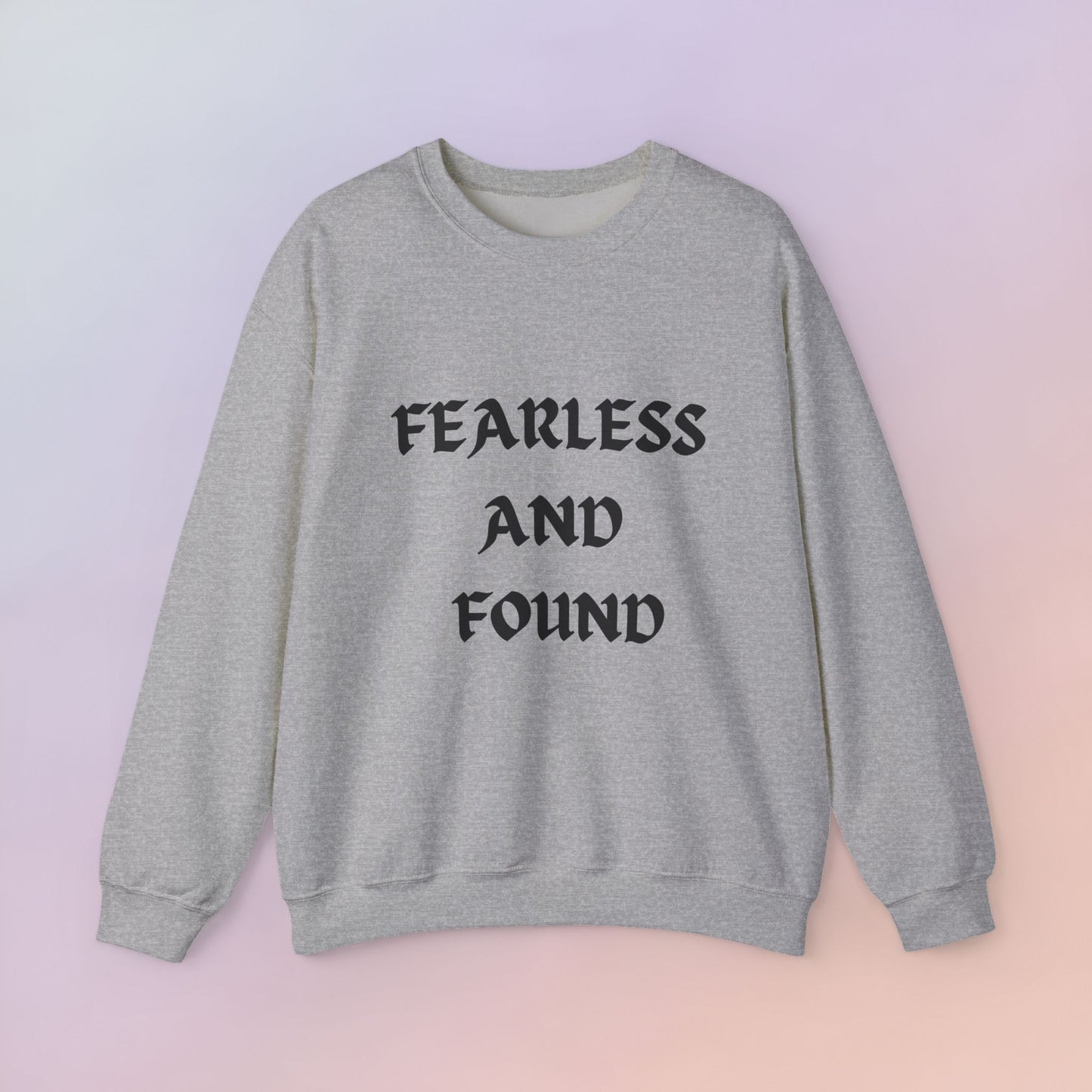 FEARLESS AND FOUND CARTOON SWEATSHIRT