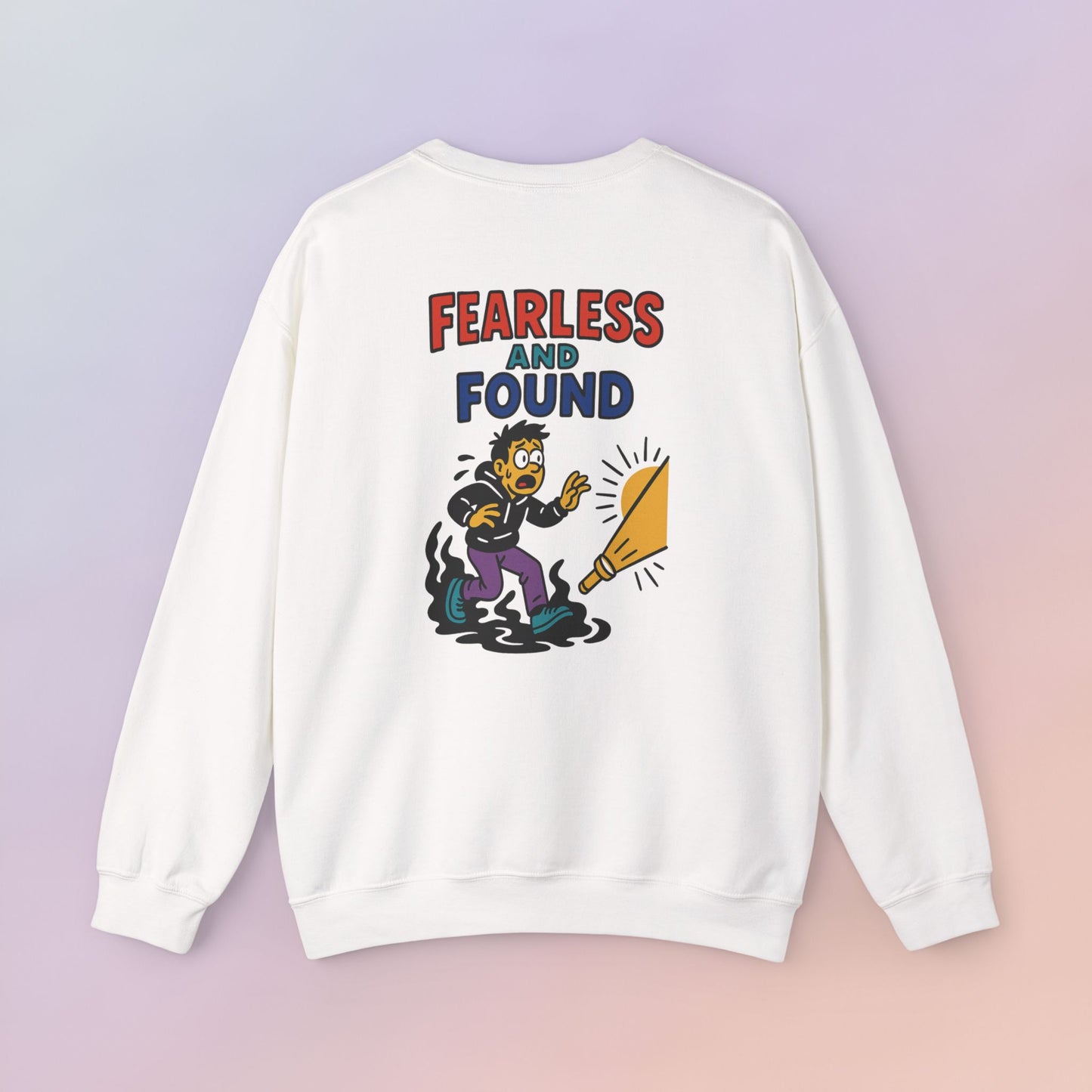 FEARLESS AND FOUND CARTOON SWEATSHIRT