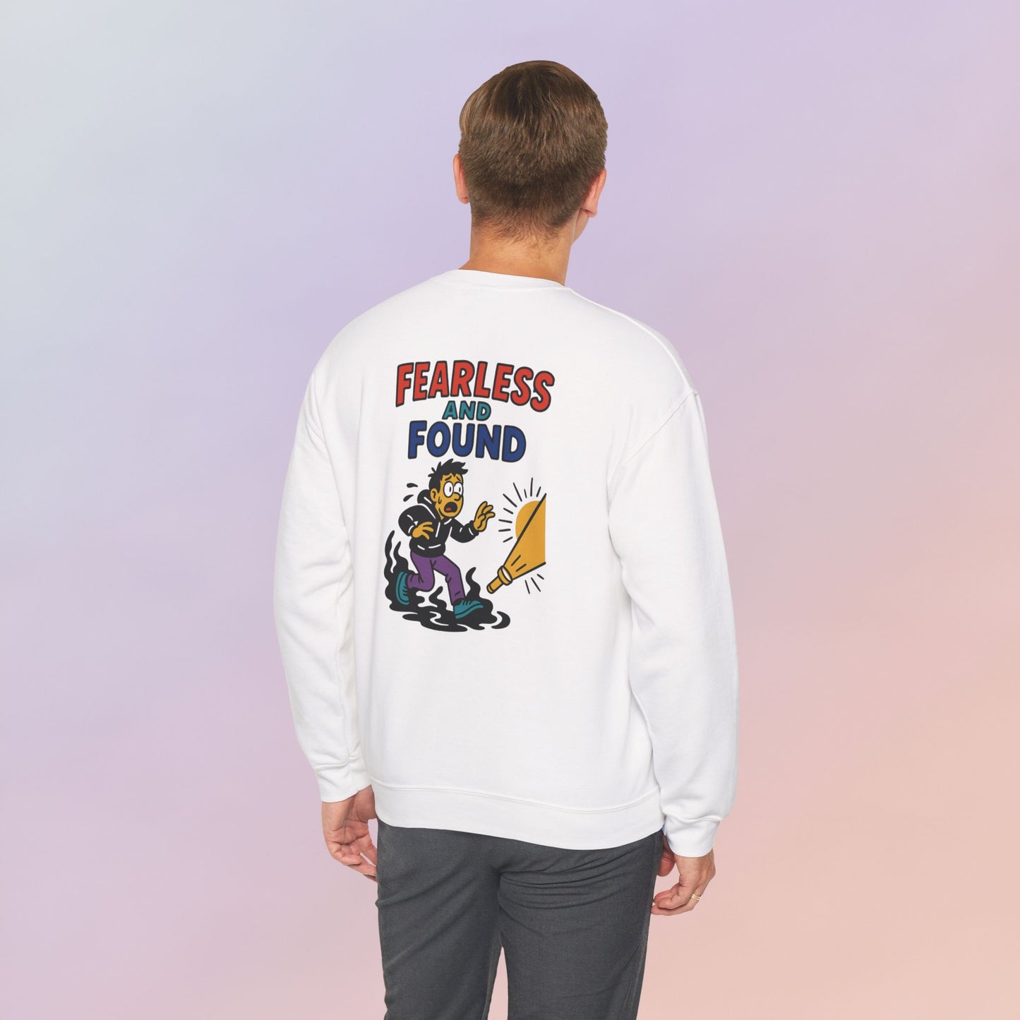 FEARLESS AND FOUND CARTOON SWEATSHIRT