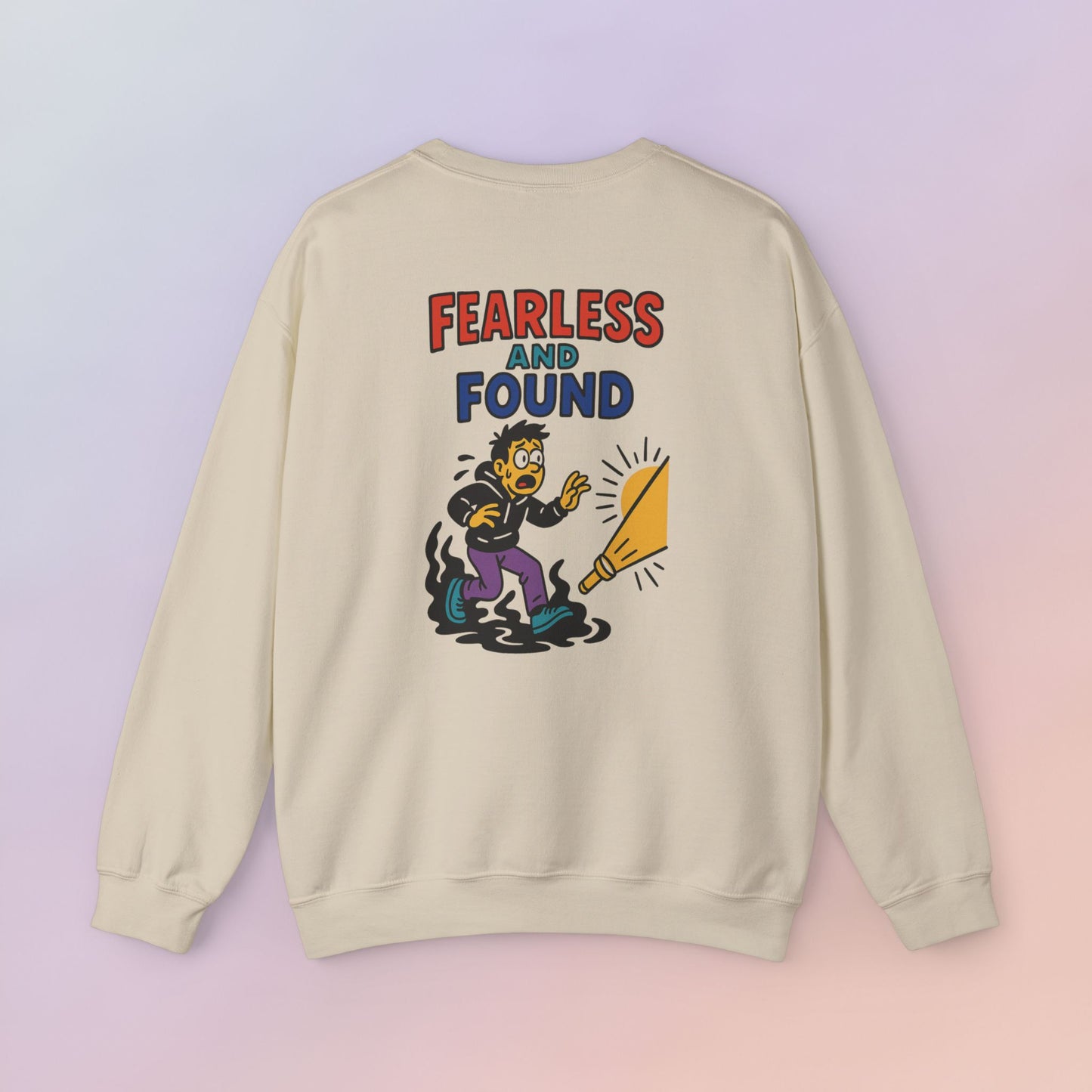 FEARLESS AND FOUND CARTOON SWEATSHIRT