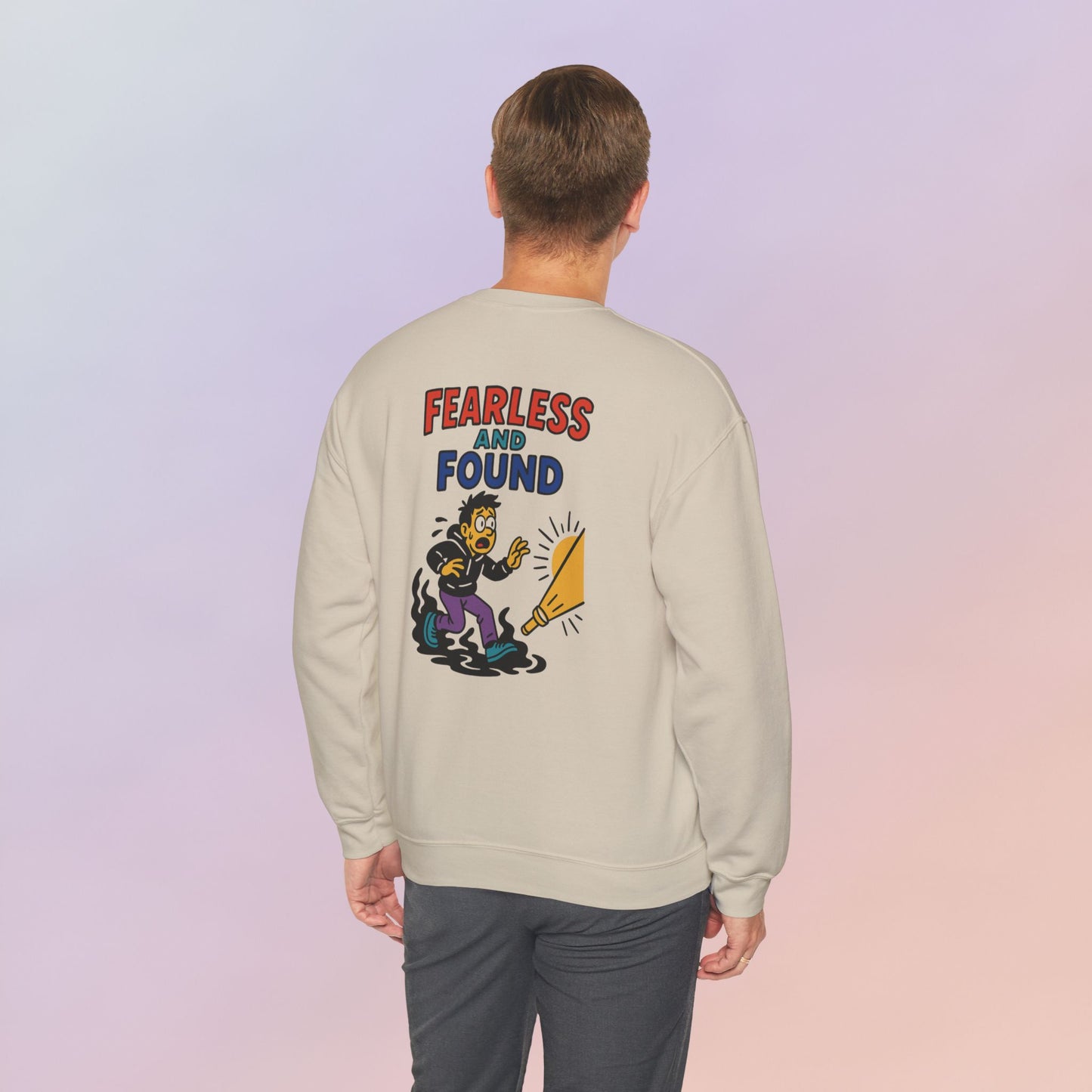 FEARLESS AND FOUND CARTOON SWEATSHIRT