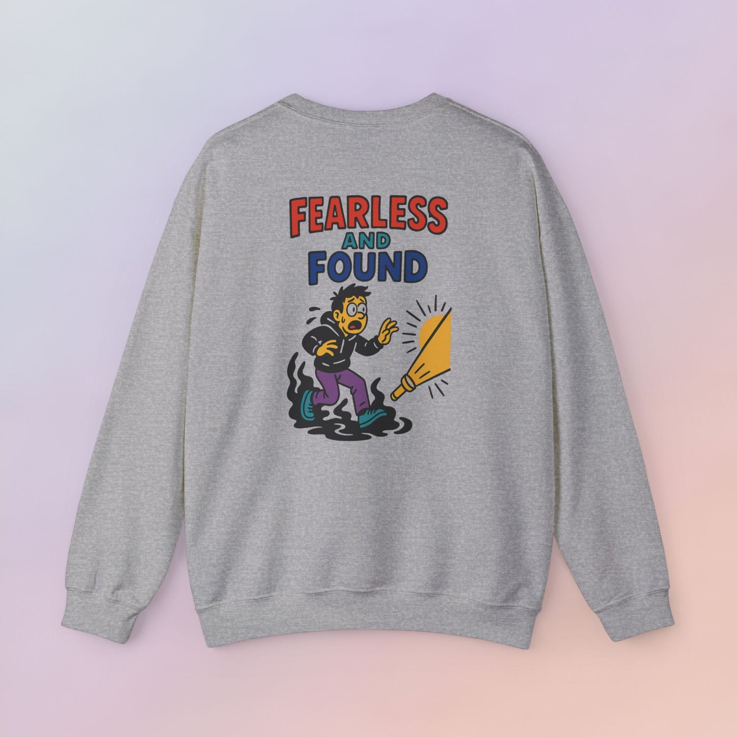 FEARLESS AND FOUND CARTOON SWEATSHIRT
