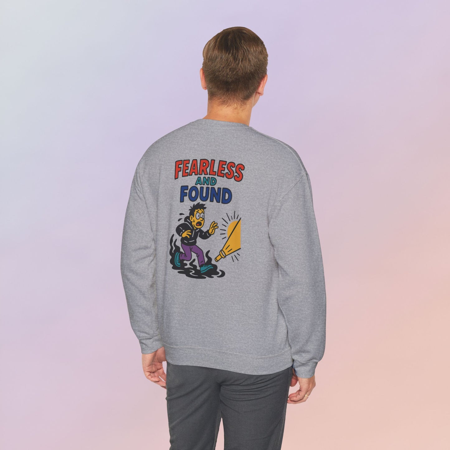 FEARLESS AND FOUND CARTOON SWEATSHIRT
